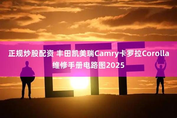 正规炒股配资 丰田凯美瑞Camry卡罗拉Corolla维修手册电路图2025